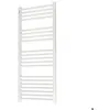 Image de Sèche-serviette eau chaude tubes ronds droits Florence Tonon Evolution - Blanc - 593 W