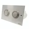 Image de Plaque de commande pneumatique R7 mat brillant WC encastré Valsir double volume