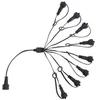 Image de Prise 8 sorties noir pour guirlande Smart Connect Lotti