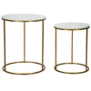 Image de Lot de 2 Tables dAppoint Gigognes Julia 63cm Or