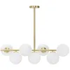 Image de Lampe Suspension 7 Sphères Glamy Luci 81cm Blanc & Or