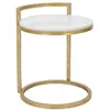 Image de Table dAppoint en Marbre Alma 50cm Or