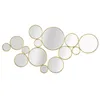 Image de Décoration Murale en Métal Miroirs Ronds 100cm Or