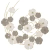 Image de Panneau décoratif 3D floral en métal multicolore 635x5x679 cm
