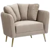 Image de Fauteuil Design en Tissu Kiev 88cm Gris