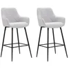 Image de Lot de 2 Fauteuils de Bar Vicenza 109cm Gris