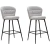 Image de Lot de 2 Tabourets de Bar Losanna 108cm Gris