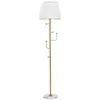 Image de Lampadaire Design en Métal Hanger 173cm Blanc & Or