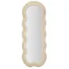 Image de Miroir Mural en Velours Wavy 160cm Crème