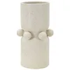 Image de Vase en céramique beige avec boules Ø 16x28 cm