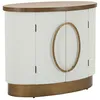 Image de Buffet 2 Portes en Bois Tolosa 79cm Blanc & Naturel