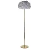 Image de Lampadaire Imitation Plume Slim 170cm Or & Gris