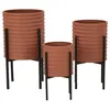 Image de Set de 3 cache-pots en métal Milly
