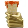 Image de Vase en forme de cornet de glace Mauro Ferretti - Multicolore - 18x16x26 cm