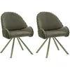 Image de Lot de 2 Chaises Design Stoccolma 85cm Vert