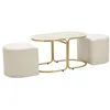 Image de Table basse avec 2 tabourets Mauro Ferretti Relax