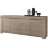 Image de Buffet - FAENZA - 4 portes - Chêne clair - 210 x 42 x 81 cm