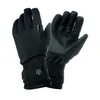 Image de Gants de vélo longs pour adulte Tucano Lux noir avec éclairage LED USB intégré (paire)