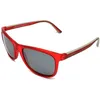 Image de Lunettes de soleil - Benetton - BE-982-S - Rouge mat - Noir - Gris miroir