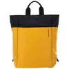 Image de MANDARINA DUCK Sac à dos pour ordinateur portable jaune noir - Eco Coated Backpack Duck Yellow 314295