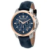 Image de Montre Homme MASERATI SUCCESSO en Cuir Bleu