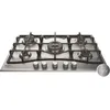 Image de HOTPOINT PNN 751 IX Plaque de cuisson gaz - 5 foyers - 105kW - L75 x P51cm - Revêtement inox - Inox