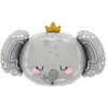 Image de BALLON ALUMINIUM ÉLÉPHANTEAU DORT 69X44CM GRIS