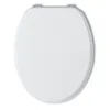 Image de ABATTANT WC UNIVERSELLE BLANC POUR WC EN BOIS LAQUÉ