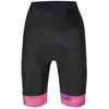 Image de Cuissard femme Santini Forza Indoor - noir/violet/rose - L - Compression musculaire optimale