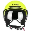 Image de Casque de moto CGM Ebi Mono jaune fluo XL (60 cm) - Coque en ABS et intérieurs spécifiques à la taille