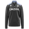 Image de Sweat col zippé Ablas Pro 5 Aston Villa FC Homme Gris - Kappa