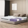 Image de Matelas à ressorts ensachés - THE WHITE STONE - 135x190 - 20cm - Moyen Rigide - Orthopédique