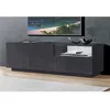 Image de Dmora Meuble TV de salon Made in Italy Meuble TV avec 2 portes et 1 tiroir cm 150x43h46 couleur Gris ardoise