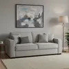 Image de Dmora - Canapé-lit 3 places Asteroide 220x95h90 cm Gris Bois Panneau effet bois et Polyester