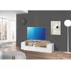 Image de Dmora - Meuble TV Dlodrin Buffet bas de salon base meuble TV 100% Made in Italy cm 160x45h51 Blanc brillant et Érable