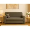 Image de Dmora - Canapé fixe 2 places Andreia 125x73xh85 cm Gris