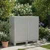Image de Armoire dextérieur Dbiondin - Dmora - En PVC - Gris clair 100x39h92 cm