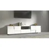 Image de Meuble TV Dcortinovi - Dmora - Mélamine - Blanc 220x51h46 cm