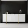 Image de Buffet Arta 160x35xh80 cm blanc or