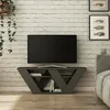 Image de Meuble TV Dpellegr - Dmora - Mélamine - Anthracite 110x35.5h40 cm