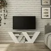 Image de Meuble TV Dpellegr - Dmora - Mélamine - Blanc 110x35.5h40 cm