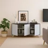 Image de Buffet Annina 1539 x 396 x h72 cm gris clair blanc
