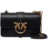Image de PINKO Sac à épaule bandoulière noir pour femme - Love One Mini ST. CL. S Nero - Antique Gold 319446