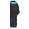 Image de Poignées B-Race ergonomique - noir/azur - 132 mm - Homme - Garantie 2 ans