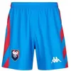 Image de Short de match Kombat Ryder SM Caen 24/25 pour garçon - Bleu clair et rouge