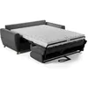 Image de Canapé convertible express 3 places SKY - Tissu Anthracite - matelas 14cm - 192 x 100 x 88 cm