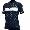 Image de Maillot de Cyclisme - ALE - Femme Stars - Bleu - Manches Courtes - Respirant