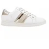 Image de GEOX Jaysen - Baskets femme en cuir respirantes blanches à lacets