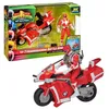Image de Véhicule Deluxe - POWER RANGERS - PWG04 - Figurine 15 cm - Rouge - Pour enfants dès 4 ans