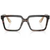 Image de Lunettes de vue homme - GIORGIO ARMANI - Marron rayé - Acétate - Carrée - Montures cerclées - Verres personnalisables
